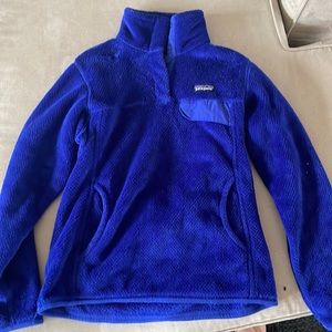 Womens Royal Blue Patagonia Snap T pullover